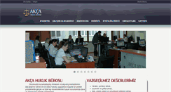 Desktop Screenshot of akcahukuk.com